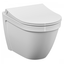 Pack WC suspendu S50 sans bride avec abattant Slim frein de chute Blanc - VITRA Réf. 5956B0036136