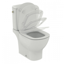 Pack WC Tesi sans bride avec abattant frein de chute Blanc - PORCHER Réf. T033601