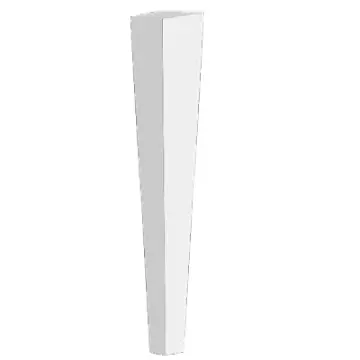 Paire de pieds droit 34cm Blanc mat - O\'DESIGN R�f. PIEDD34BM