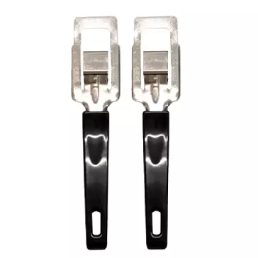 Paire de poign�es pour l�chefrites - STEEL R�f. SA-ML