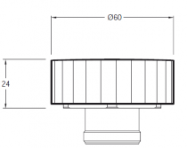 Paire de poignées pour mélangeur lavabo Grands Boulevards Laiton brossé - Jacob Delafon Réf. E25390-2MB