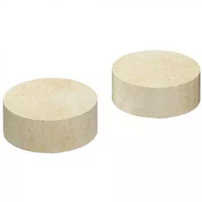 Paire de poign�es pour m�langeur lavabo Grands Boulevards Travertin sable - JACOB DELAFON R�f. E25390-HYE