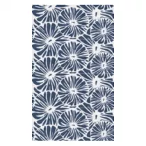 Panneau mural Kinewall Design 100x250cm Fa&iuml;ence tiss&eacute; bleu marine rosace - KINEDO R&eacute;f. PM689