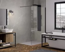 Panneau mural Kinewall Design 100x250cm Marbre gris galet - KINEDO R&eacute;f. PM675