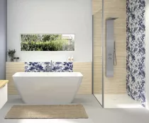 Panneau mural Kinewall Design 100x250cm Teck horizon - KINEDO R&eacute;f. PM563