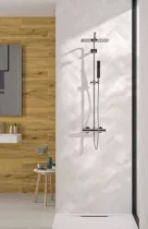 Panneau mural Kinewall Design 100x250cm Zellige blanc chevrons - KINEDO R&eacute;f. PM672