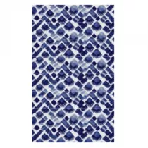 Panneau mural Kinewall Design 125x202cm Fa&iuml;ence boho indigo - KINEDO R&eacute;f. PM766