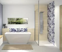 Panneau mural Kinewall Design 125x202cm Fa&iuml;ence frangipanier - KINEDO R&eacute;f. PM867