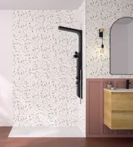 Panneau mural Kinewall Design 125x202cm Terrazzo terracotta - KINEDO R&eacute;f. PM723