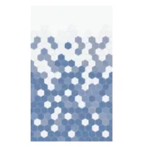 Panneau mural Kinewall Design 125x202cm Tomette cama&iuml;eu bleu - KINEDO R&eacute;f. PM300