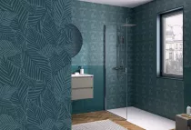 Panneau mural Kinewall Design 125x250cm Bleu exotica - KINEDO R&eacute;f. PM817