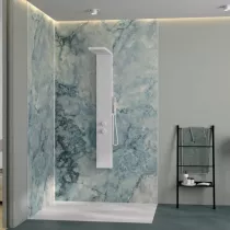 Panneau mural Kinewall Design 125x250cm Marbre gris bleu - KINEDO R&eacute;f. PM802