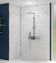 Panneau mural Kinewall Design 150x202cm Marbre blanc  - KINEDO R&eacute;f. PM324