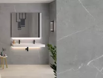 Panneau mural Kinewall Design 150x250cm Marbre gris galet - KINEDO R&eacute;f. PM1075