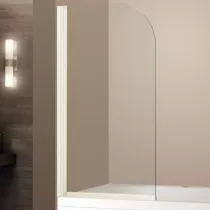 Pare-baignoire 75cm verre transparent profilé Blanc - OZE Réf. PRB1
