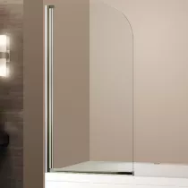 Pare-baignoire 75cm verre transparent profilé Chromé - OZE Réf. PRB1VTC