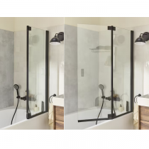 Pare-bain Bastille 120x140 cm noir - JACOB DELAFON Réf. E6D510-BL