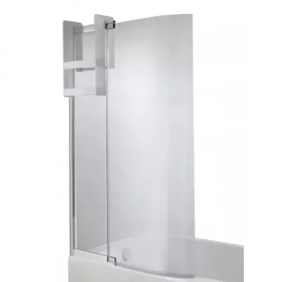Pare-bain pivotant Malice 95x150cm Chrome + �tag�re incluse - JACOB DELAFON R�f. CE6D069-00