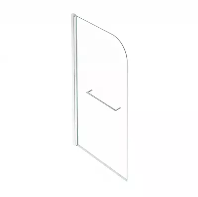 Pare-bain pivotant Od�on Up Profil� & porte-serviette Inox bross� - JACOB DELAFON R�f. E4932-GA