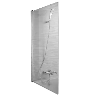 Pare-bain Struktura 80cm Verre transparent profil� Chrom� - JACOB DELAFON R�f. E6D042-GA