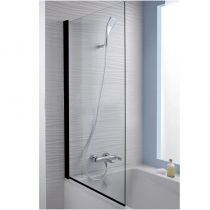 Pare-bain Struktura 80cm Verre transparent profilé Noir - JACOB DELAFON Réf. E6D042-BLV