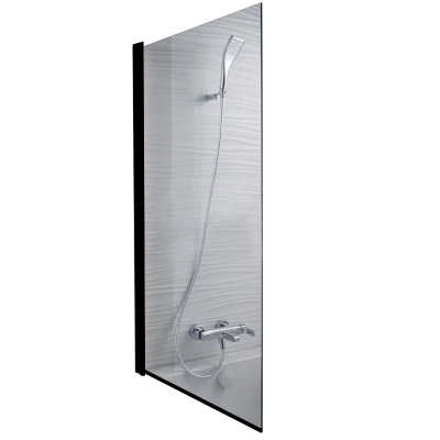 Pare baignoire Versus 180cm ouverture centrale profilés Blanc - SANINDUSA  Réf. 8935550000