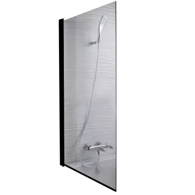 Pare-bain Struktura 80cm Verre transparent profil� Noir - JACOB DELAFON R�f. E6D042-BLV