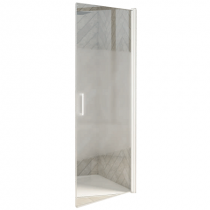 Paroi de douche pivotante Smart Design Solo P 110cm verre cosmos profilé Blanc - KINEDO Réf. PA90180BCOE