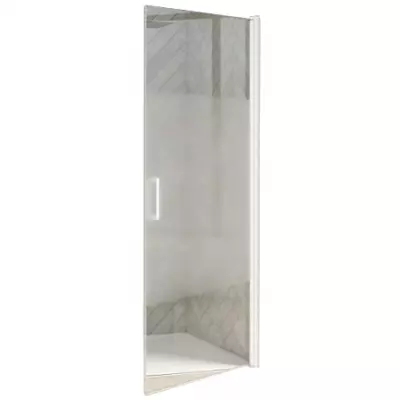 Paroi de douche pivotante Smart Design Solo P 80cm verre cosmos profil� Blanc - KINEDO R�f. PA90172BCOE