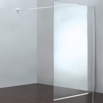 Paroi fixe Clear 120cm verre transparent profilé Chromé - OZE Réf. CLEAR120