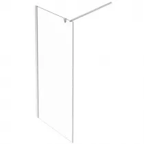 Paroi fixe Contra 120cm verre transparent profil&eacute; Chrom&eacute; - Jacob Delafon R&eacute;f. CE22W120-GA