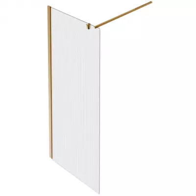 Paroi fixe Contra 90cm verre flute profil� Laiton bross� - Jacob Delafon R�f. CE22W90S1-2MB