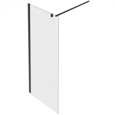 Paroi fixe Contra 90cm verre flute profil� Noir mat - Jacob Delafon R�f. CE22W90S1-BL