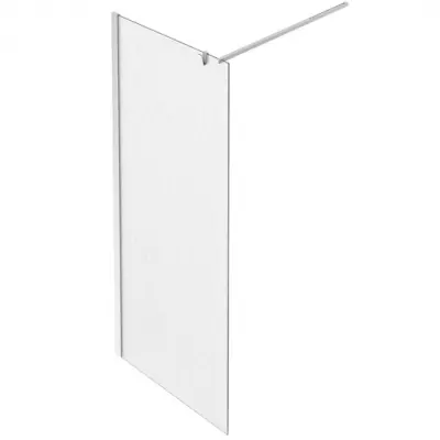 Paroi fixe Contra 90cm verre textile profil� Chrom� - Jacob Delafon R�f. CE22W90S2-GA