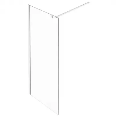 Paroi fixe Contra 90cm verre transparent profil� Blanc mat - Jacob Delafon R�f. CE22W90-BLT