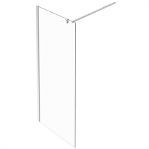 Paroi fixe Contra 90cm verre transparent profilé Chromé - Jacob Delafon Réf. CE22W90-NF