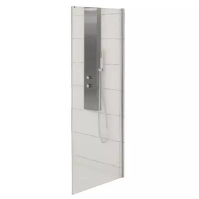 Paroi fixe Kinestyle F 90cm verre transparent profil� Chrom� - KINEDO R�f. PA1738CTNE