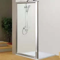 Paroi fixe latérale Espace 100cm verre transparent profilé Chromé  - OZE Réf. 952VTC