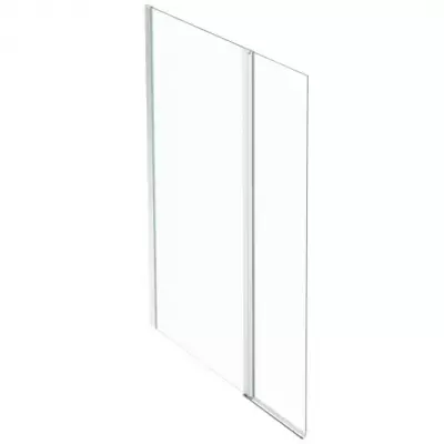 Paroi fixe murale Contra avec retour pivotant 130cm (90+40) verre transparent profil� Chrome - JACOB DELAFON R�f. C22WP90-GA