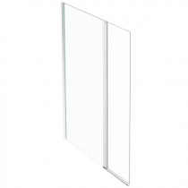 Paroi fixe murale Contra avec retour pivotant 130cm (90+40) verre transparent profilé Chrome - JACOB DELAFON Réf. C22WP90-GA