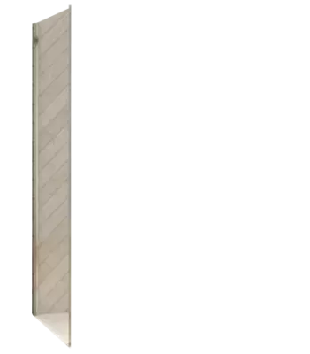 Paroi fixe retour pour porte coulissante Smart Design 70cm verre transparent profil�s Chrom� - KINEDO R�f. PA90290CTNE