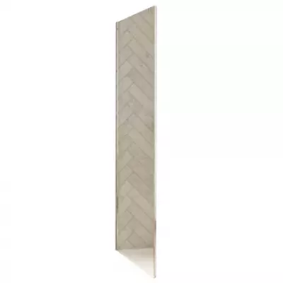 Paroi fixe retour Smart Design F 110cm verre transparent profil�s Chrom� - KINEDO R�f. PA90157CTNE