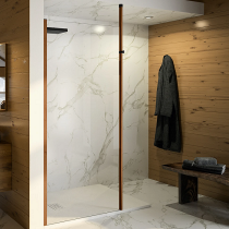 Paroi fixe Smart Design Solo Nordic 110cm profilés Chêne Naturel / mât sol-plafond - KINEDO Réf. PA90307CNTNEM