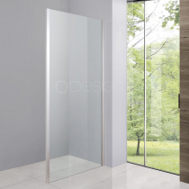 Paroi retour Bellagio 120cm verre transparent profilé Chromé - O\'DESIGN Réf. BEL953VTC