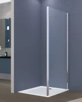 PAROI RETOUR FORDHAM+ 90X195 VERRE 6mm TRANSP TRAITE CHROME - Atelier du Bain R&eacute;f. FORUPPF9SCTCHR