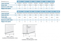 Paroi simple pivotante Smart Design Solo P 100cm verre transparent profilé Blanc - KINEDO Réf. PA90176BTNE