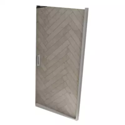 Paroi simple pivotante Smart Design Solo P 100cm verre transparent profil� Chrom� - KINEDO R�f. PA90176CTNE