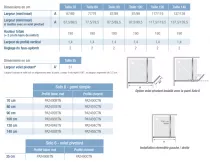 Paroi simple Solo 6 140cm verre transparent profilé Blanc mat - KINEDO Réf. PA2405BTN