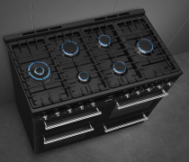 Piano de cuisson \ Concerto\  110 cm  6 - SMEG Réf. CX113GMBL