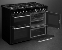 Piano de cuisson \ Concerto\  110 cm  6 - SMEG Réf. CX113GMBL